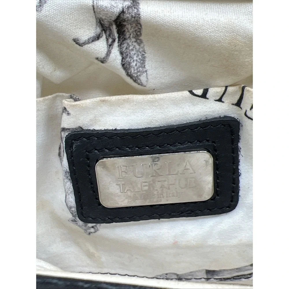 Furla Talenthub Leitmotif Cloth Handbag Multicolor Purple Buckle Limited Edition